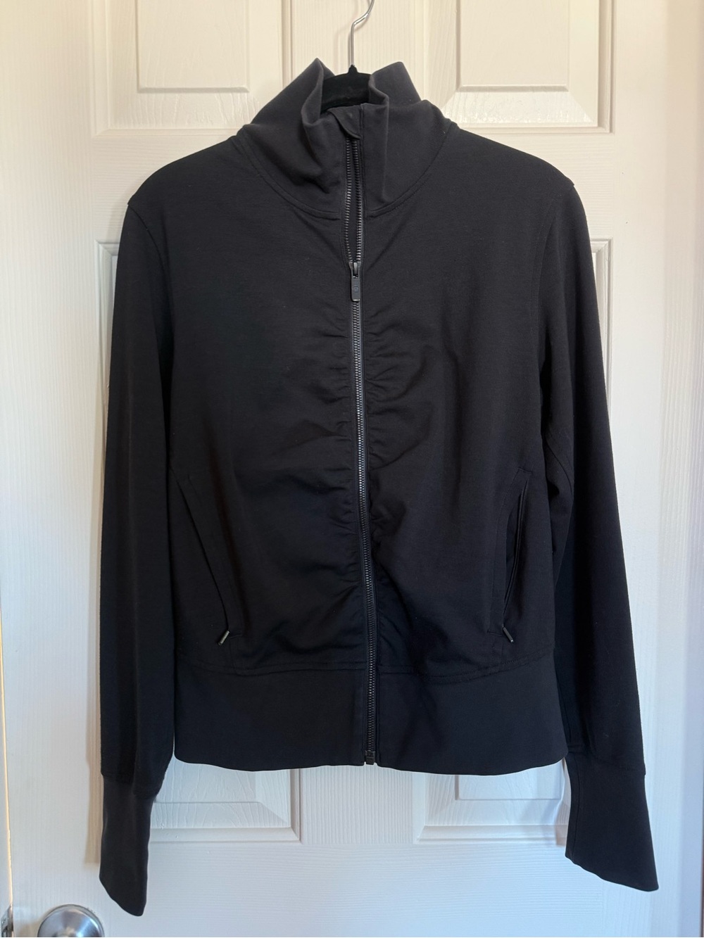 lululemon athletica Black Zip-Up Bomber Jacket